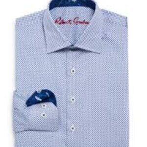 Robert Graham Kids Boys Youth size Large 14-16 Button Front Long Sleeve Shirt